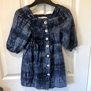 Zara blue Tye Dye dress
